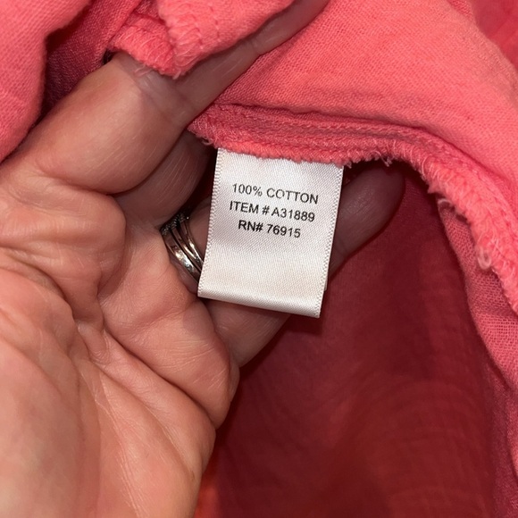 Appleseed’s petite 100% tangerine color ladies jacket with pockets size medium - Picture 8 of 11